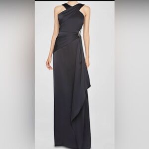 THEIA’s Cressida Satin Gown ~ Black ~ Size 8